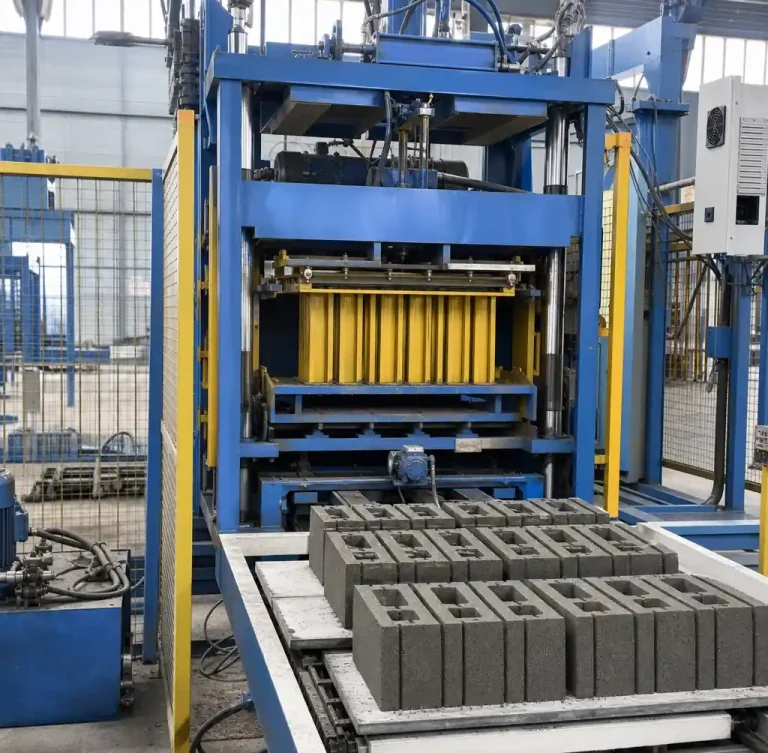 3-automatic-concrete-block-making-machine-in-production