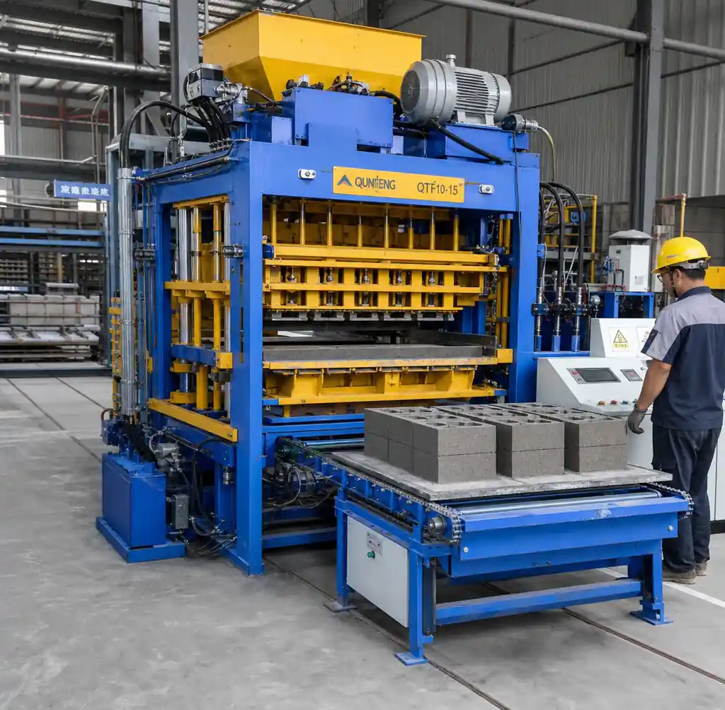 Production cost comparison between different block machine types